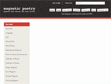 Tablet Screenshot of magneticpoetry.com