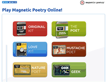 Tablet Screenshot of play.magneticpoetry.com